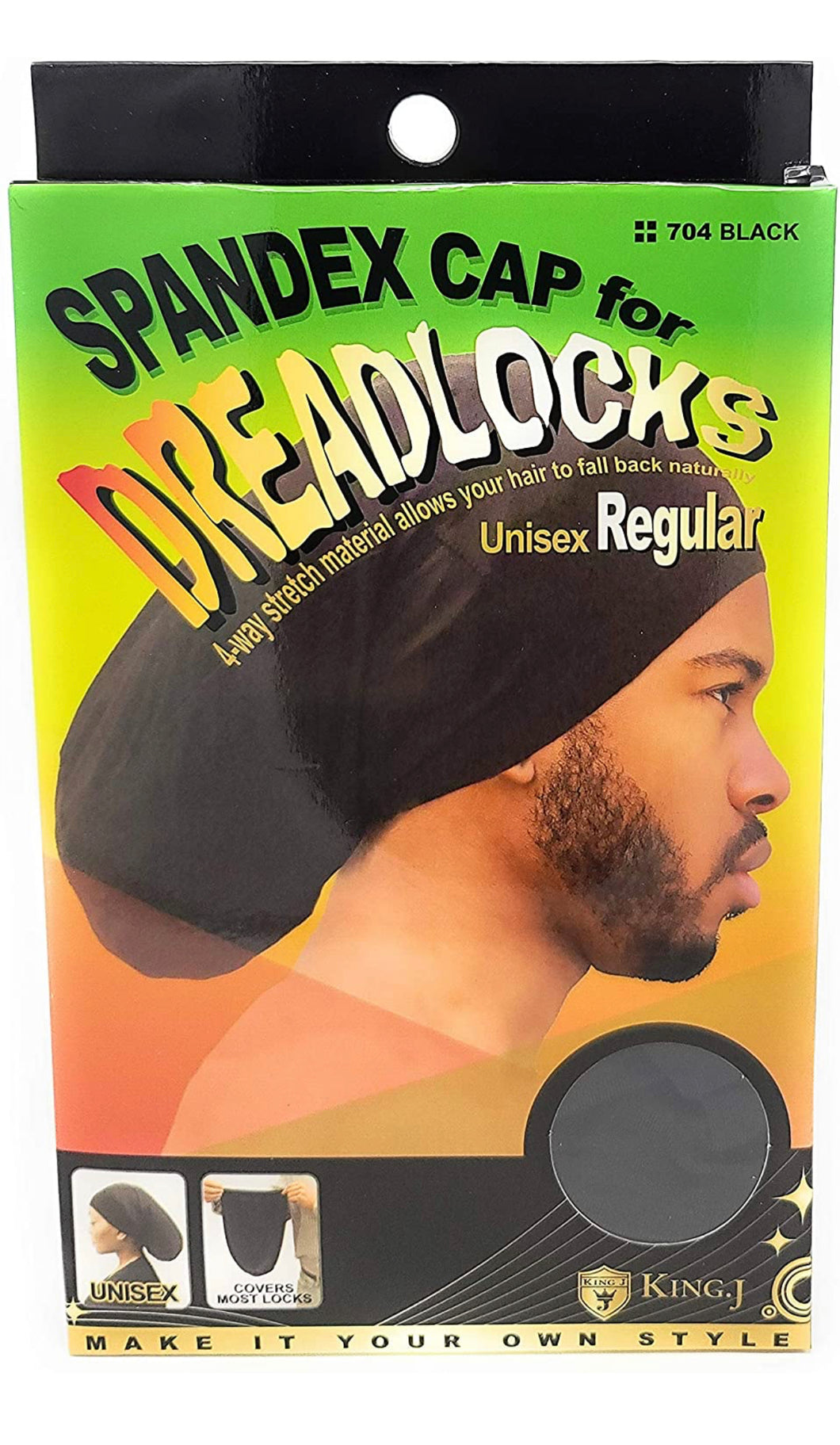 Spandex Dreadlock Cap Regular